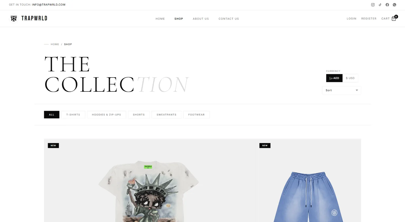 Screenshot of trapwrld.com